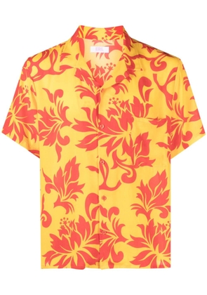ERL Tropical Flowers short-sleeve shirt - Yellow