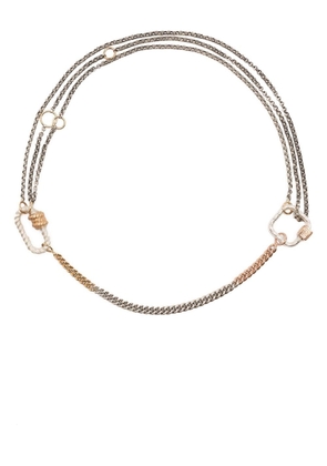 Marla Aaron twisted lock chain necklace - Silver