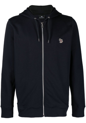 PS Paul Smith zipped organic cotton hoodie - Blue