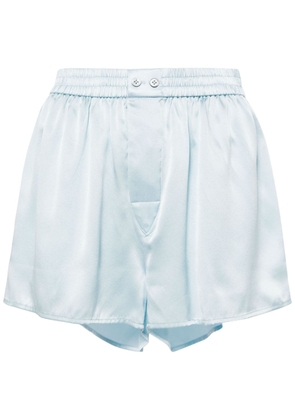 Alexander Wang tulle cut-out shorts - Blue