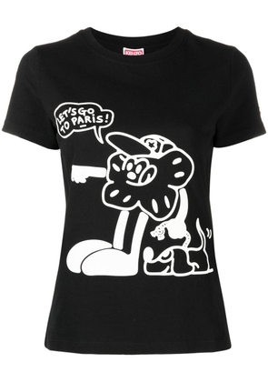 Kenzo graphic-print short-sleeve T-shirt - Black