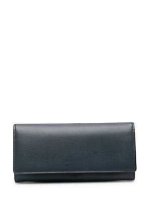 Valextra Continental leather wallet - Blue