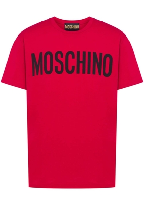 Moschino logo-print cotton T-shirt - Red