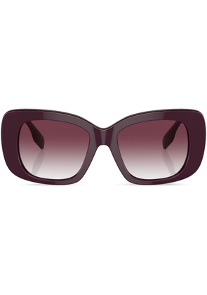 Burberry Eyewear logo-print square-frame sunglasses - Red