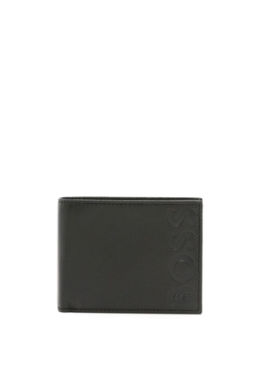 BOSS logo-debossed bi-fold wallet - Black