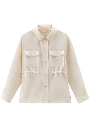 Woolrich elasticated-waistband buttoned shirt - Neutrals