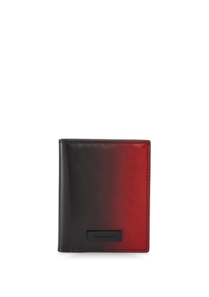 Ferragamo logo-patch ombré-effect cardholder - Red