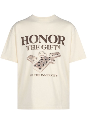 Honor The Gift Dominoes cotton T-shirt - White