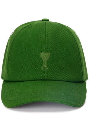 AMI Paris embroidered-logo baseball cap - Green