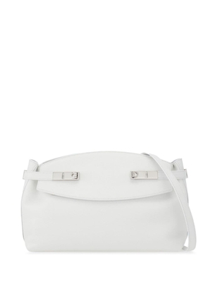 Ferragamo Hug leather clutch bag - White