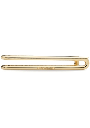 Ferragamo Gancini metallic tie clip - Gold