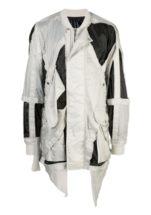 Rick Owens cut-out detail jacket - Grey