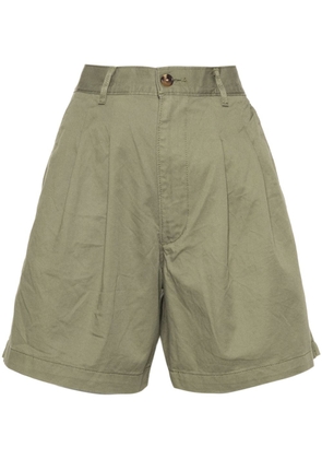 Levi's pleat-detail twill shorts - Green