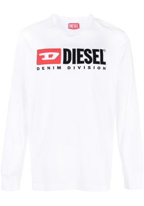 Diesel logo-print long-sleeve T-shirt - White