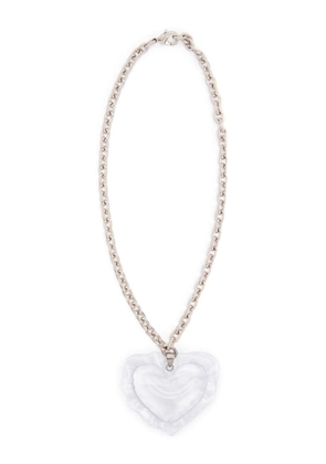 Nina Ricci Cushion Heart pendant necklace - White