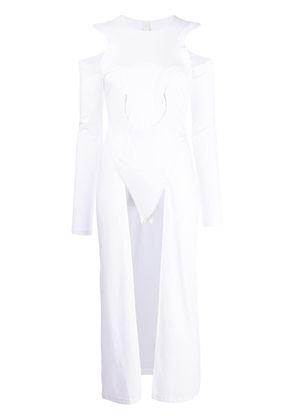 Dion Lee cut-out detail bodysuit - White