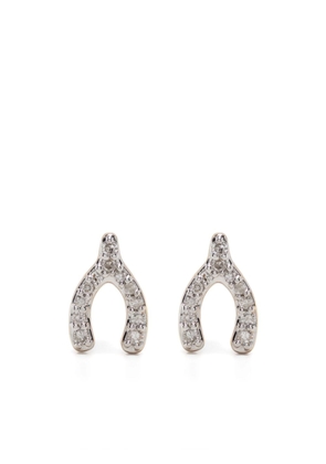 Adina Reyter 14kt yellow gold Wishbone diamond earrings