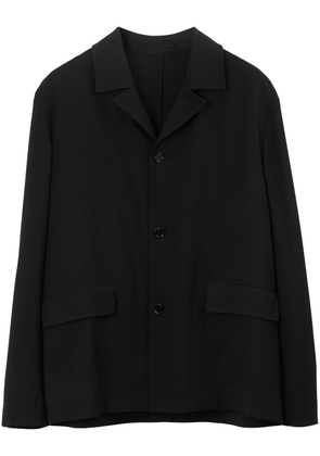 Burberry oversize tailored wool jacket - Black