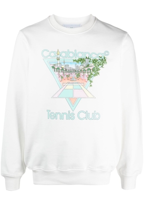 Casablanca Tennis Club Icon sweatshirt - White