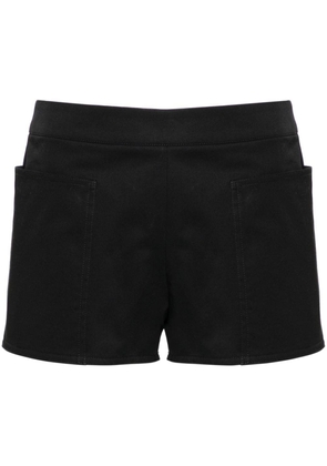 Max Mara mid-rise gabardine shorts - Black