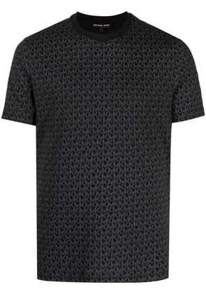 Michael Kors monogram jacquard T-shirt - Black