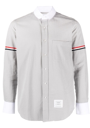 Thom Browne RWB stripe cotton shirt - Grey