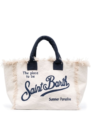 MC2 Saint Barth Vanity canvas beach bag - Neutrals