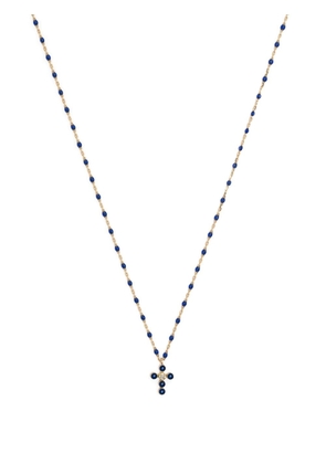 Gigi Clozeau 18kt yellow gold lapis lazuli and diamond necklace - Blue