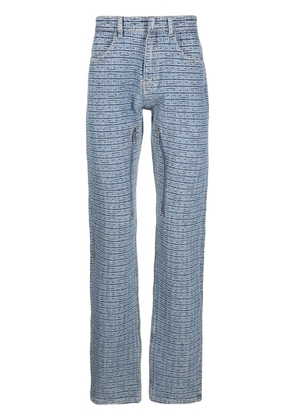 Givenchy 4G-motif straight-leg jeans - Blue