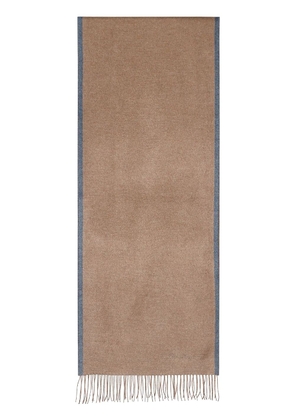 Ferragamo two-tone fringed-edge silk scarf - Neutrals