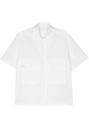 Ten C logo-patch cotton shirt - White