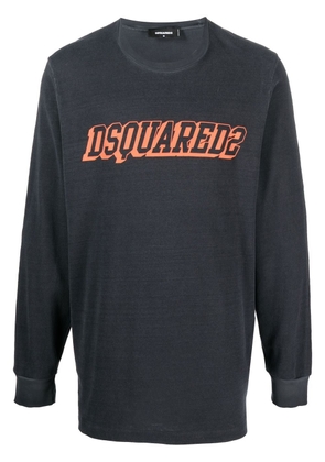 Dsquared2 logo-print long-sleeve sweatshirt - Grey