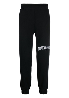 Givenchy logo-embroidered tapered sweatpants - Black