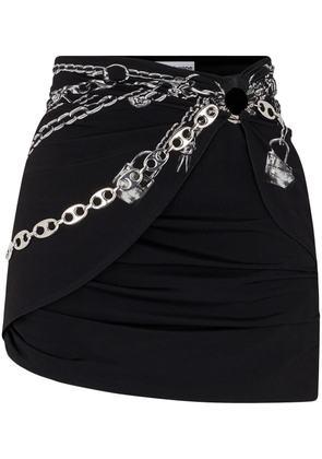 Rabanne chain-detail mini skirt - Black