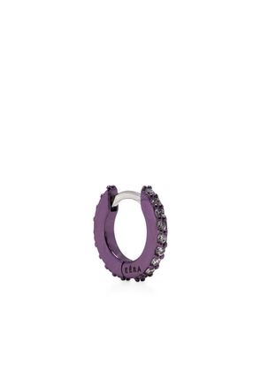 EÉRA 18kt gold diamond huggie earrings - Purple