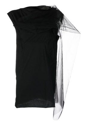 Rick Owens scarf-detail cotton blouse - Black
