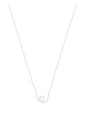 Delfina Delettrez 18kt yellow gold and diamond Single Loop necklace