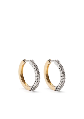 Delfina Delettrez 18kt yellow gold and diamond hoop earrings - Silver