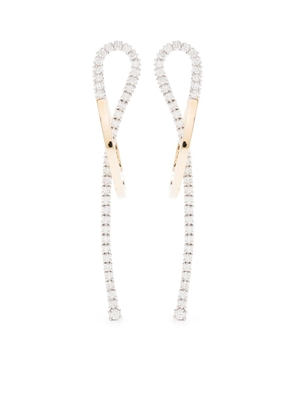 Delfina Delettrez 18kt gold and diamond Loop drop earrings