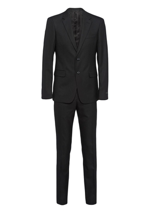 Prada single-breasted wool suit - Black