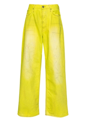 Acne Studios 1981F low-rise wide-leg jeans - Yellow
