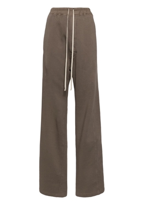 Rick Owens DRKSHDW drawstring cotton wide-leg trousers - Brown