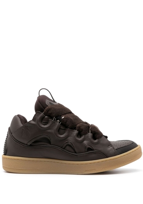 Lanvin Curb leather sneakers - Brown
