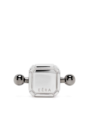 EÉRA 18kt white gold Square Bar stud earring - Silver