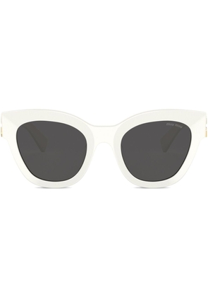Miu Miu Eyewear Glimpse cat-eye frame sunglasses - White