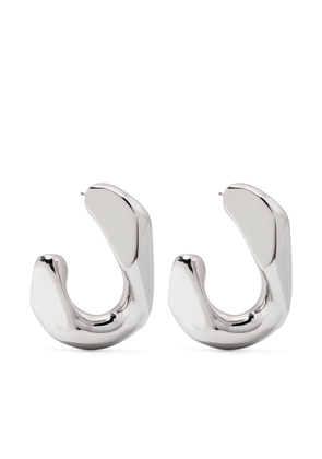 Alexander McQueen chain hoop earrings - Silver
