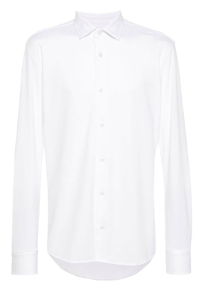 Boggi Milano piqué buttoned shirt - White