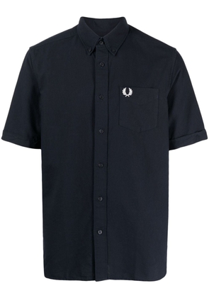 Fred Perry short-sleeve cotton shirt - Blue