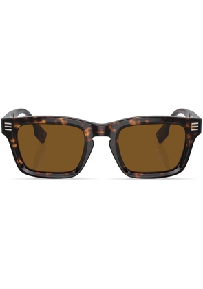 Burberry Eyewear logo-print square-frame sunglasses - Brown