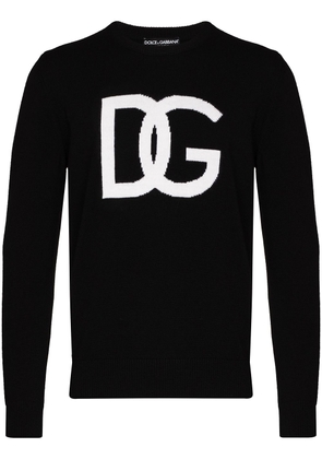 Dolce & Gabbana DG logo crew-neck jumper - Black
